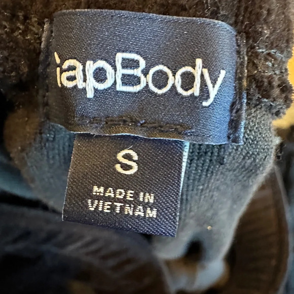 Woman's Gap Body Size S Black Velour Jogger NWOT - Picture 5 of 7